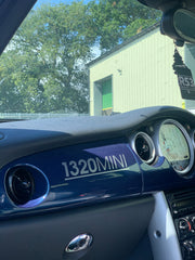 1320 MINI  Stickers PAIR Chrome or Luminous