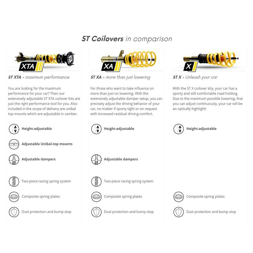 ST XTA Coilovers - R56