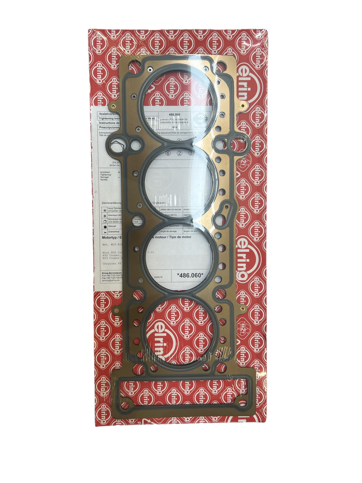 Elring 486.060 Cylinder Head Gasket - 0.65mm