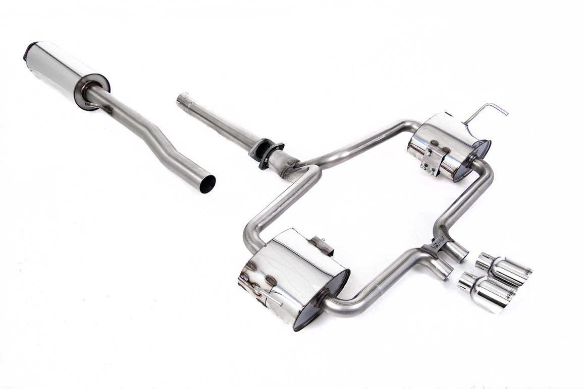 Milltek Cat-back - Resonated Loose Trim Version with Polished 76mm Trims -  Cooper S R53  - SSXM477