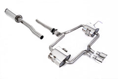 Milltek Cat-back - Resonated Loose Trim Version with Polished 76mm Trims -  Cooper S R53  - SSXM477