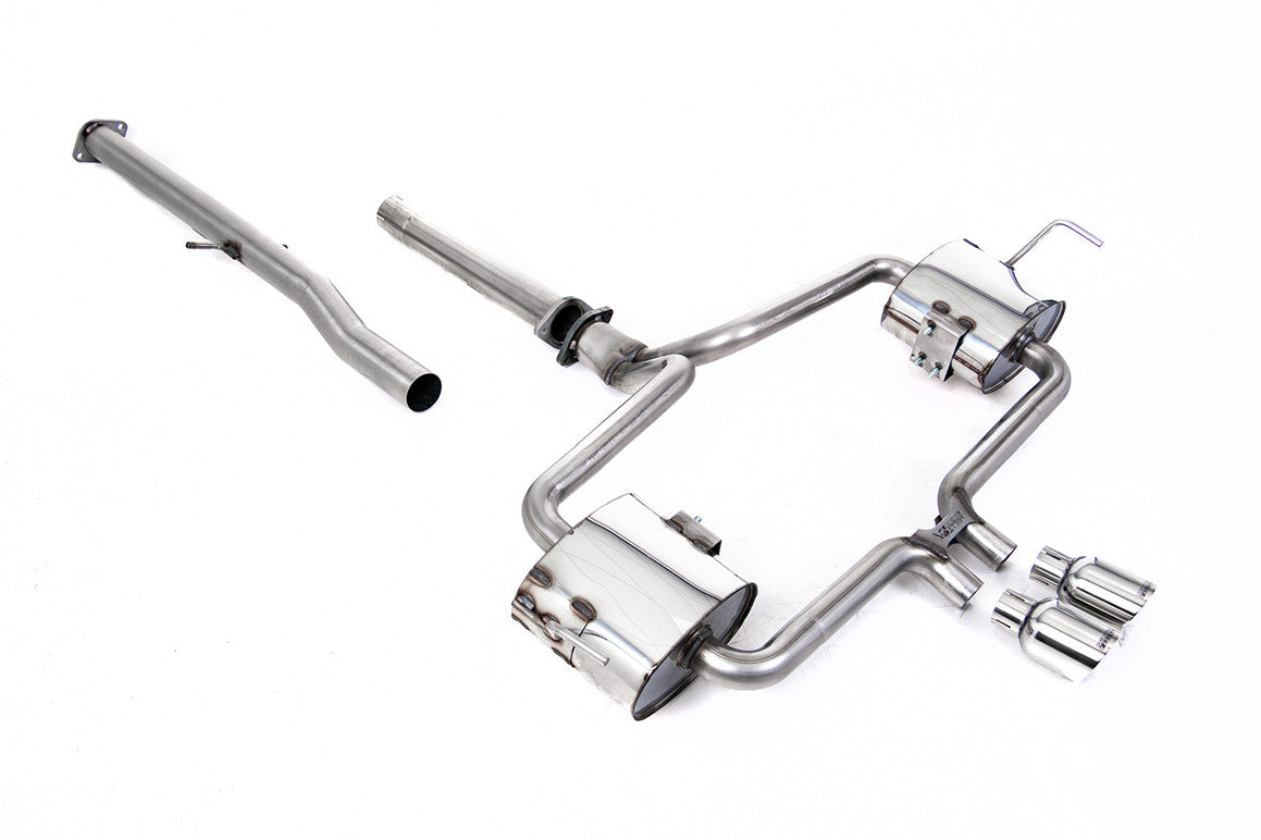 Milltek Cat-back - Non-resonated  - Loose Trim Version with Polished 76mm Trims -  Cooper S R53  - SSXM479