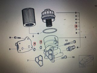 Picture of MINI 11427509261 - O Ring Oil Cooler to Filter Housing - R53