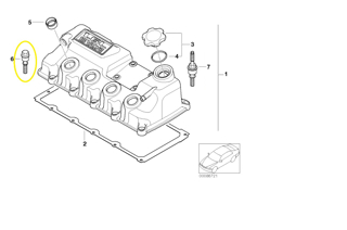 Picture of MINI - Rocker Cover Bolt 11121487179  - R50 52 53