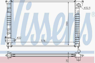 Picture of Nissens 69700A Radiator R50